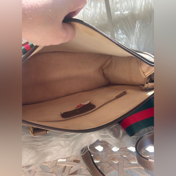 Gucci GG Supreme Ophidia Sherry Line crossbody tote Boston bag - Picture 8 of 16